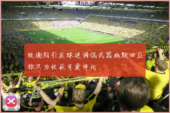 致谢贴引发球迷调侃武器幽默回应称只为收获可爱评论